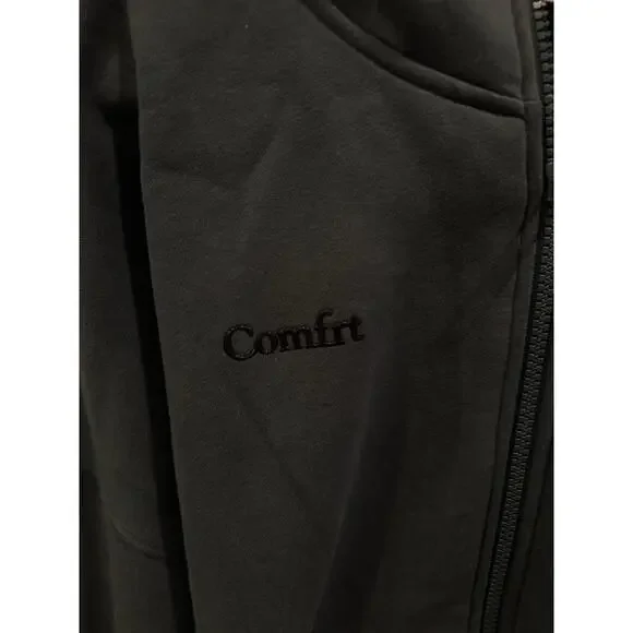 Comfrt Unisex Adult Green Full Zip Hoodie Size Large NWOT - Picture 9 of 9